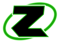 Black stylized letter