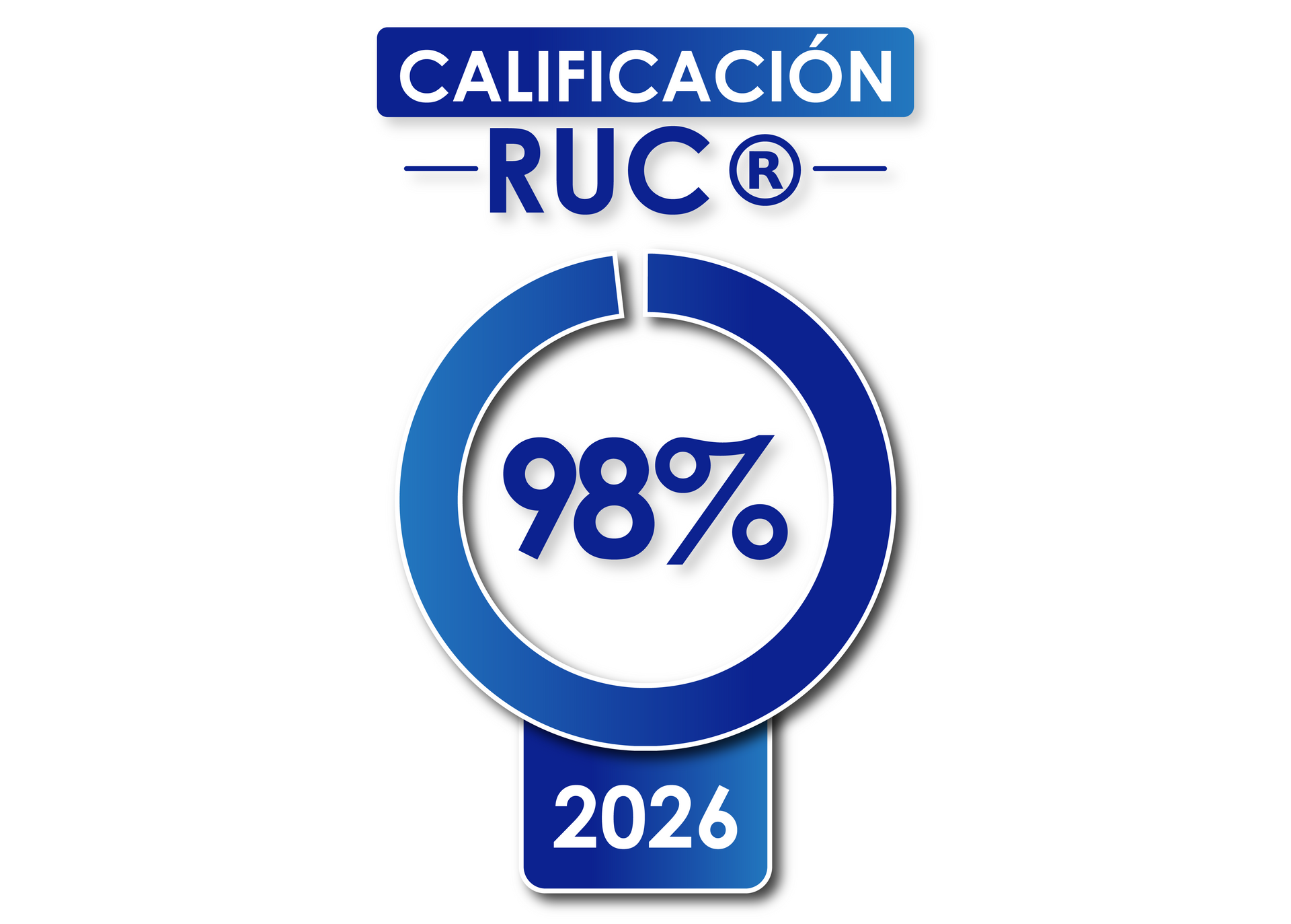 Un círculo azul con el número 95 dentro