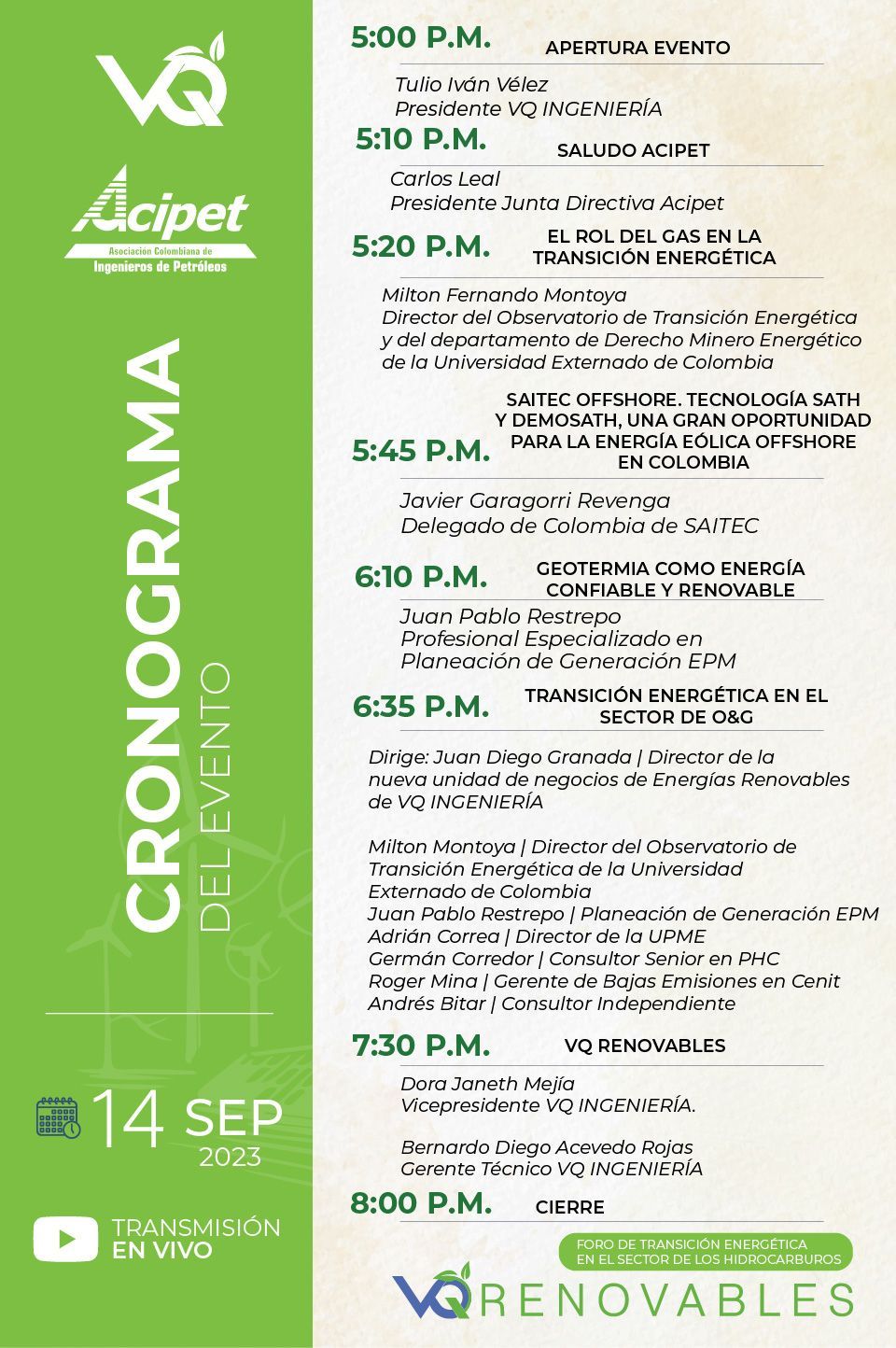 CRONOGRAMA FORO