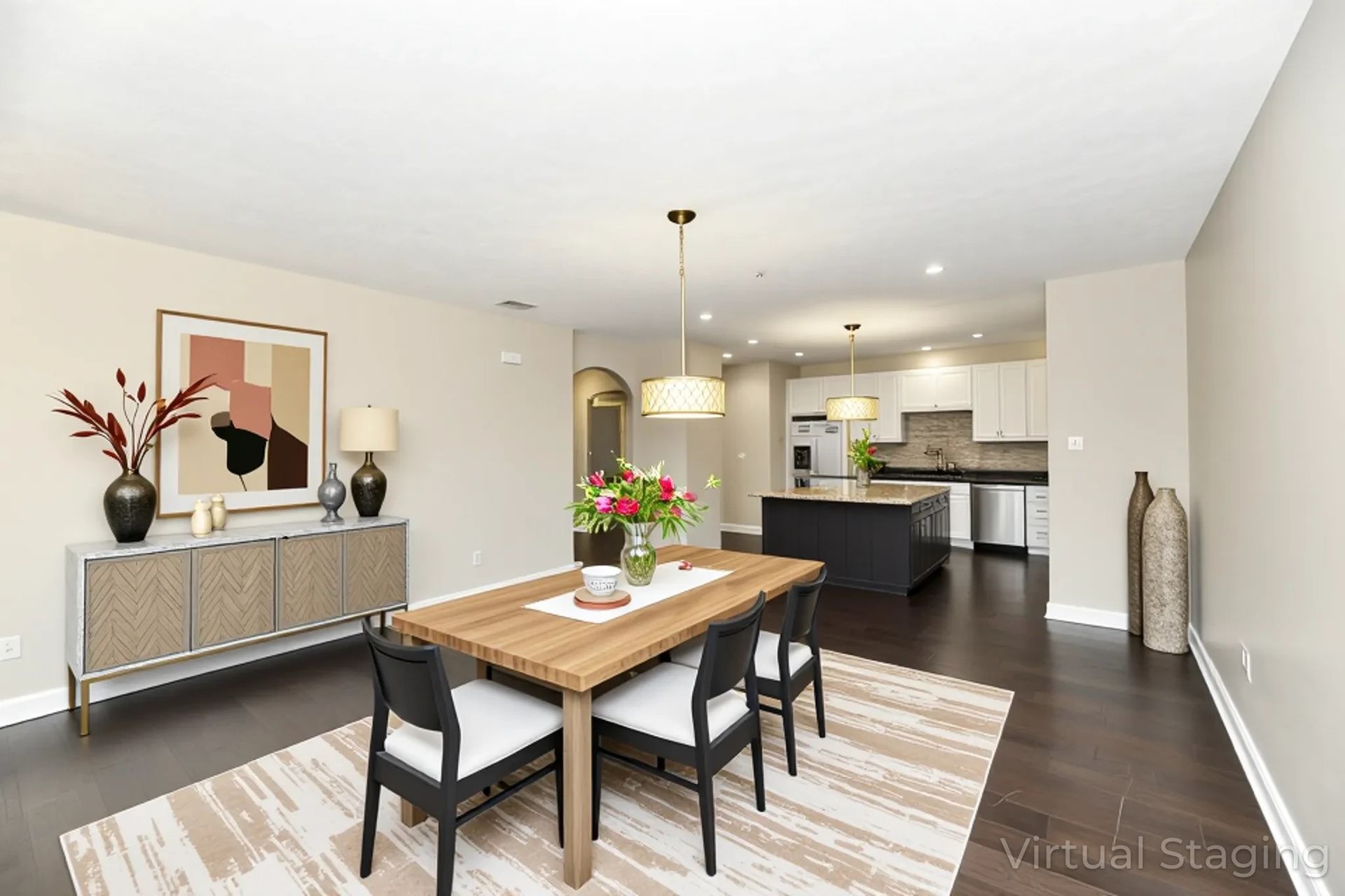 Open-Concept Dining Area And Kitchen