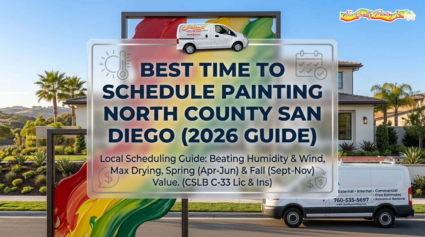 Best Time to Schedule Painting in North County San Diego