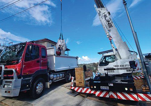a crane lifting for the construction industry