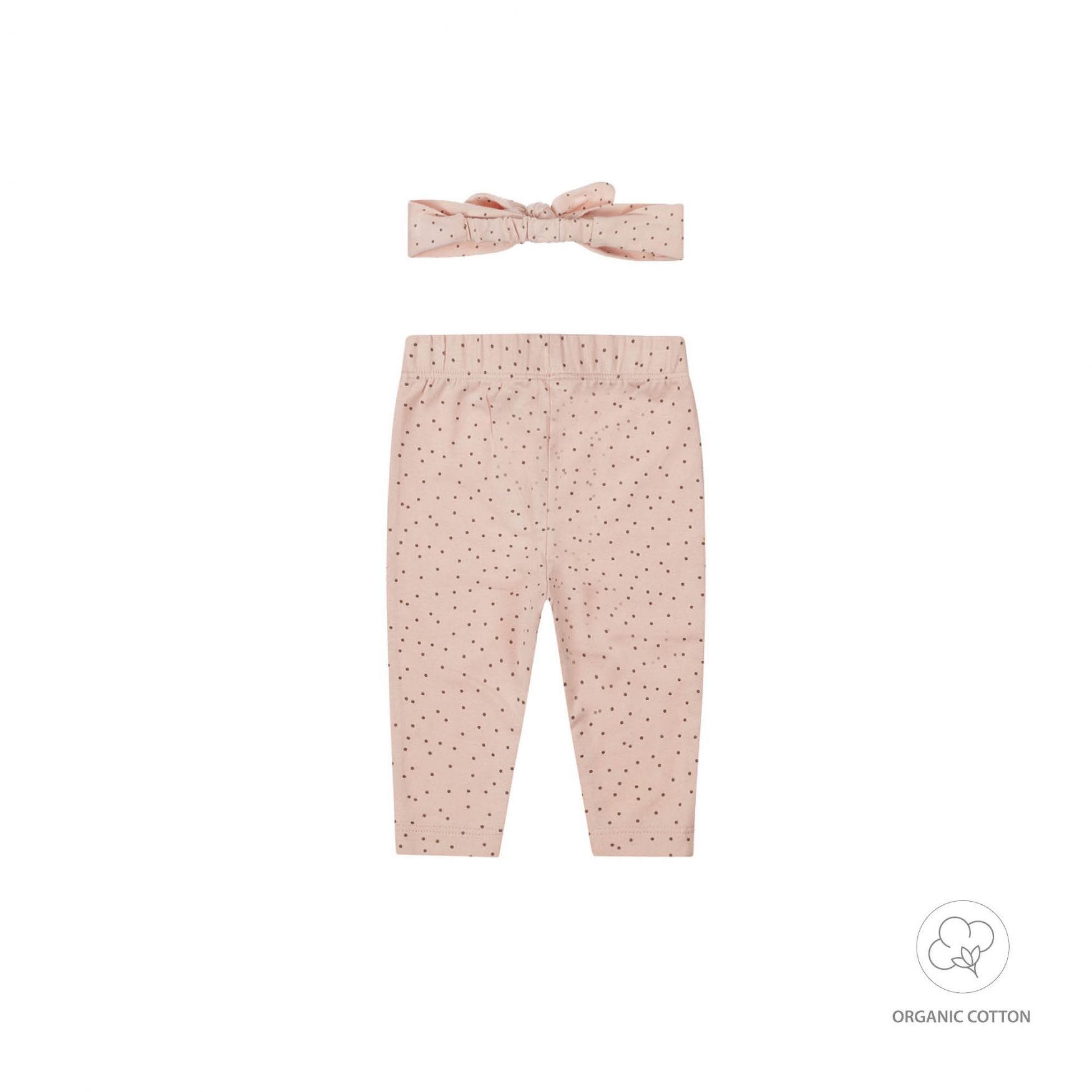 Dirkje roze stippen broek met haarband