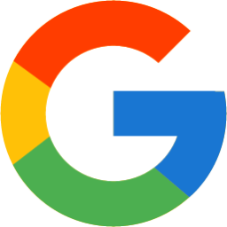 A colorful google logo on a white background