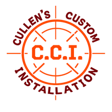 Cullen’s Custom Installation C.C.I. orange circular logo with crosshair-style lines on white background