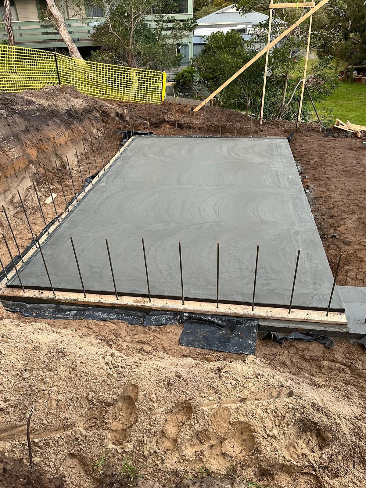 poured basement concrete slab in inverloch