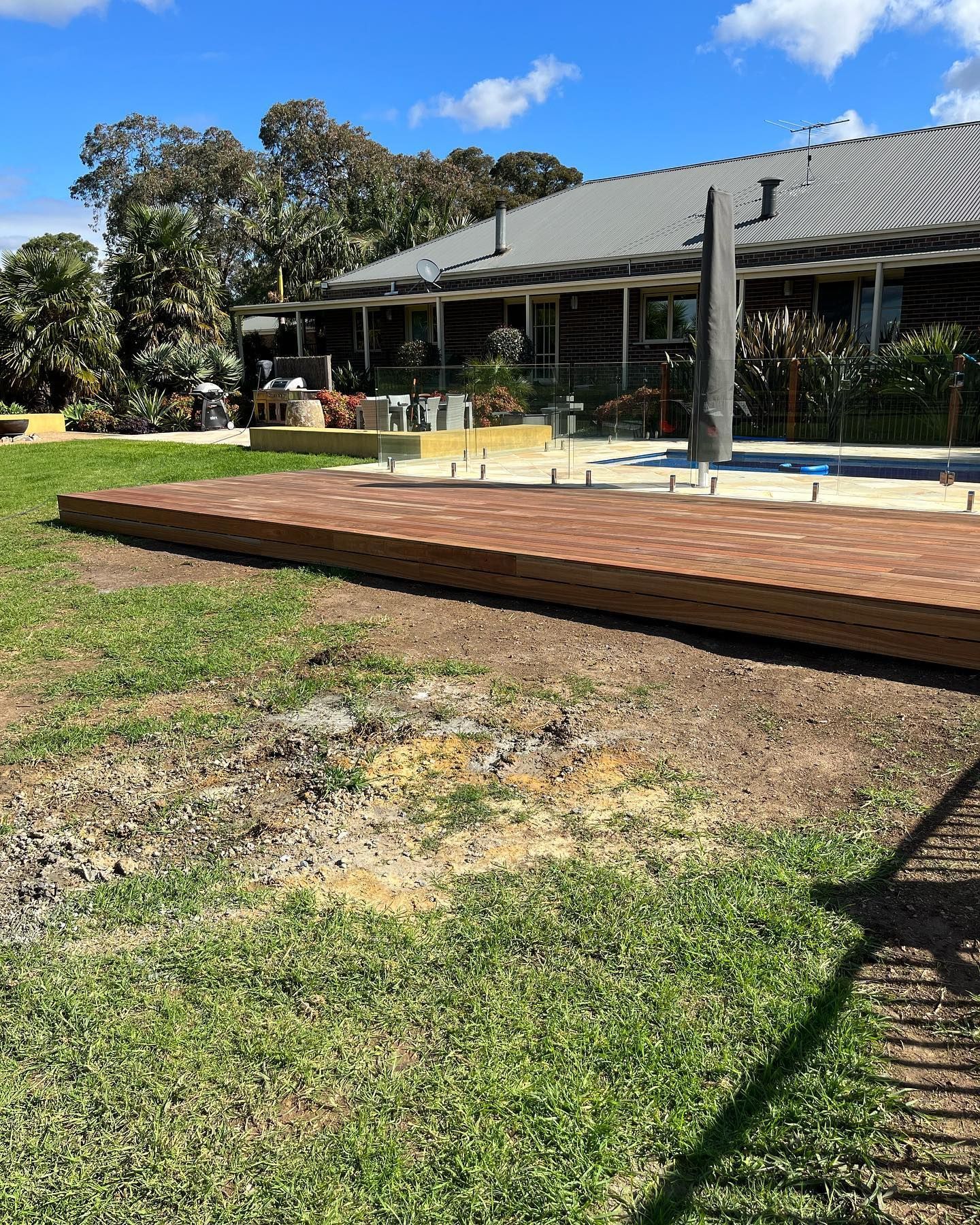 pool decking timber