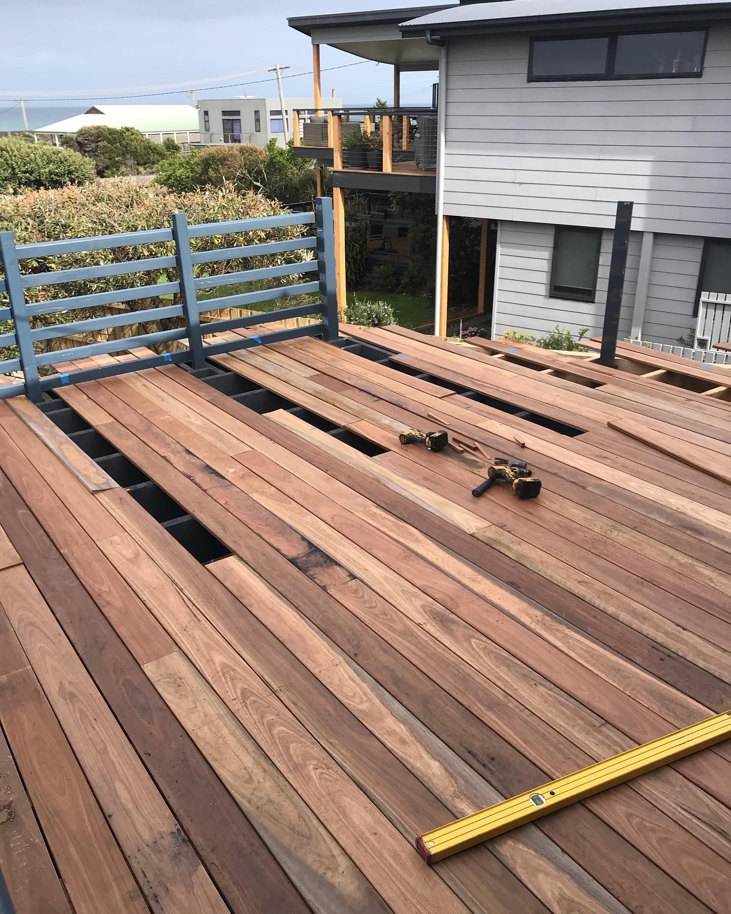smiths beach deck construction during