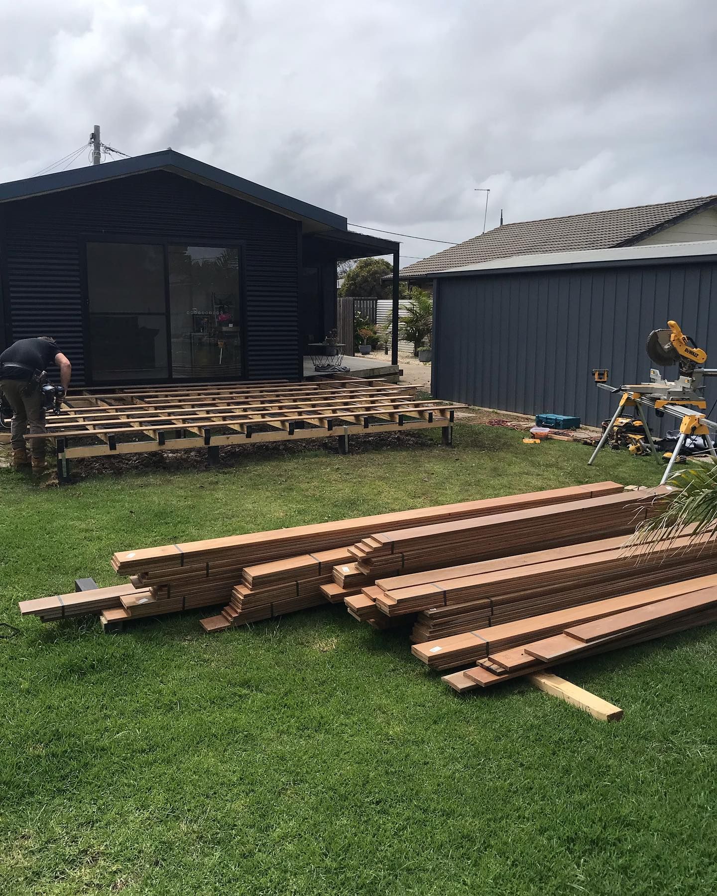 sunderland bay timber deck construction