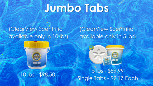 a bucket of clearview jumbo tabs for $ 129.99
