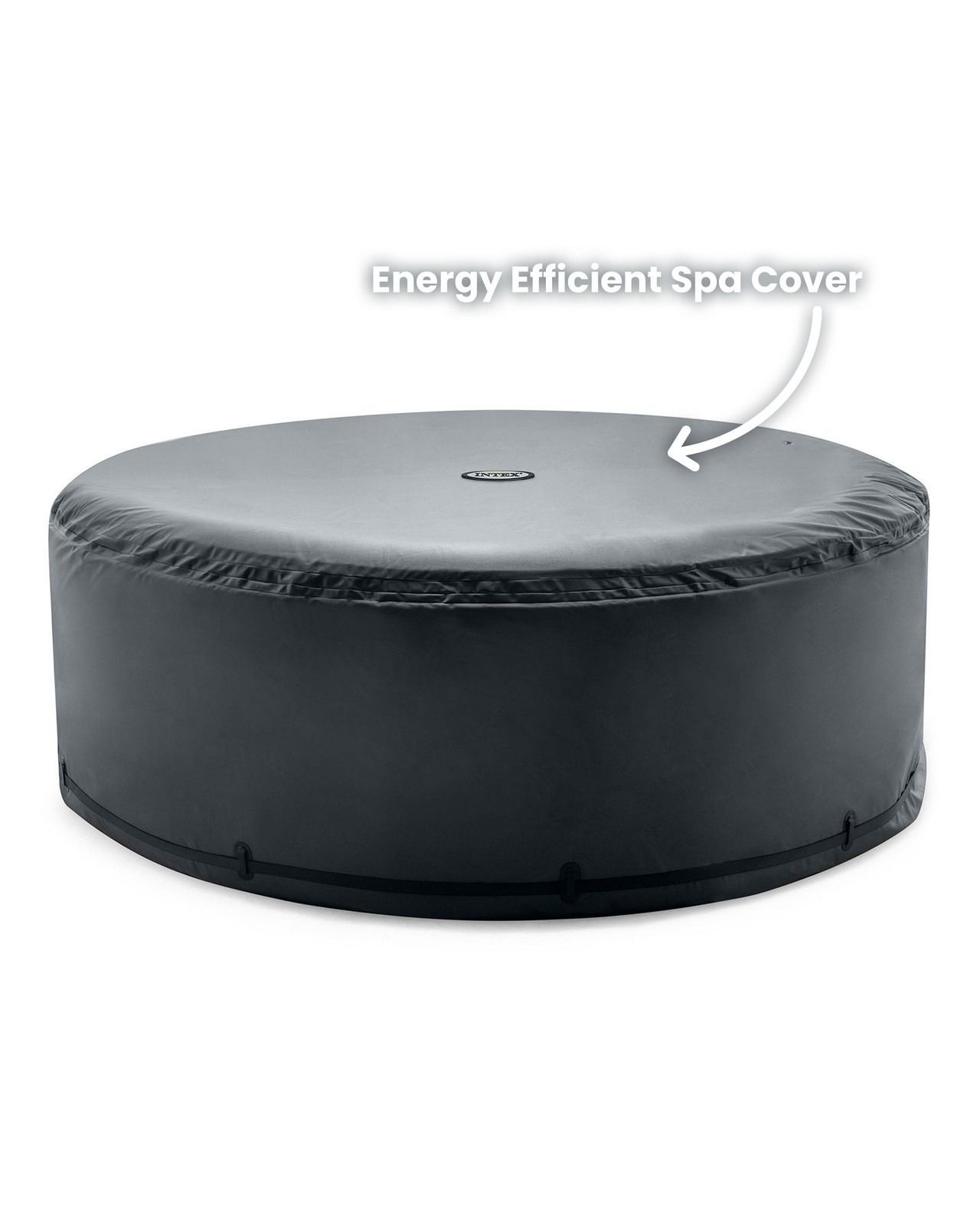 PureSpa Greywood Deluxe Round Bubble Inflatable Spa Set - 6-Person