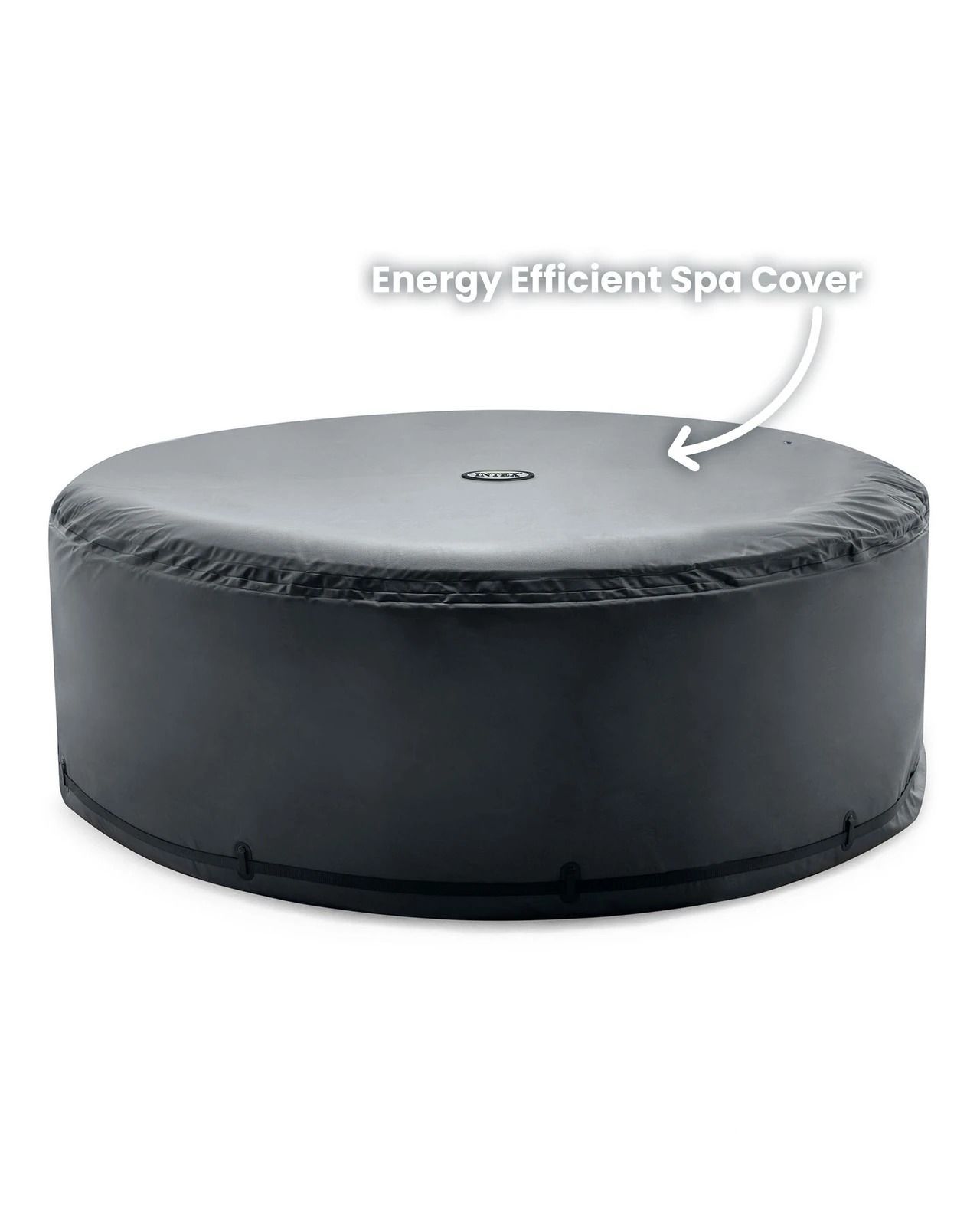 PureSpa Greywood Deluxe Round Inflatable Bubble Spa Set - 4-Person