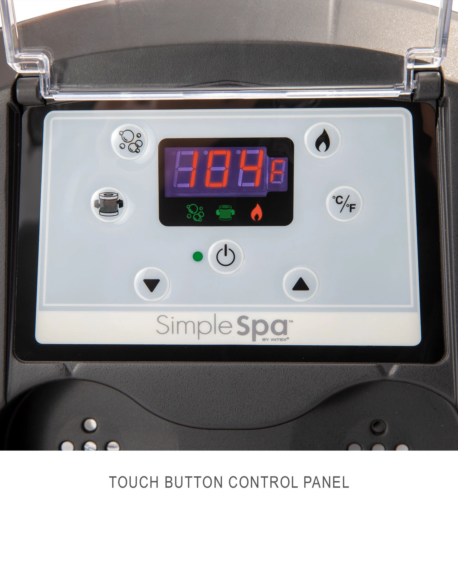 SimpleSpa Bubble Massage Inflatable Hot Tub -- 4 Person