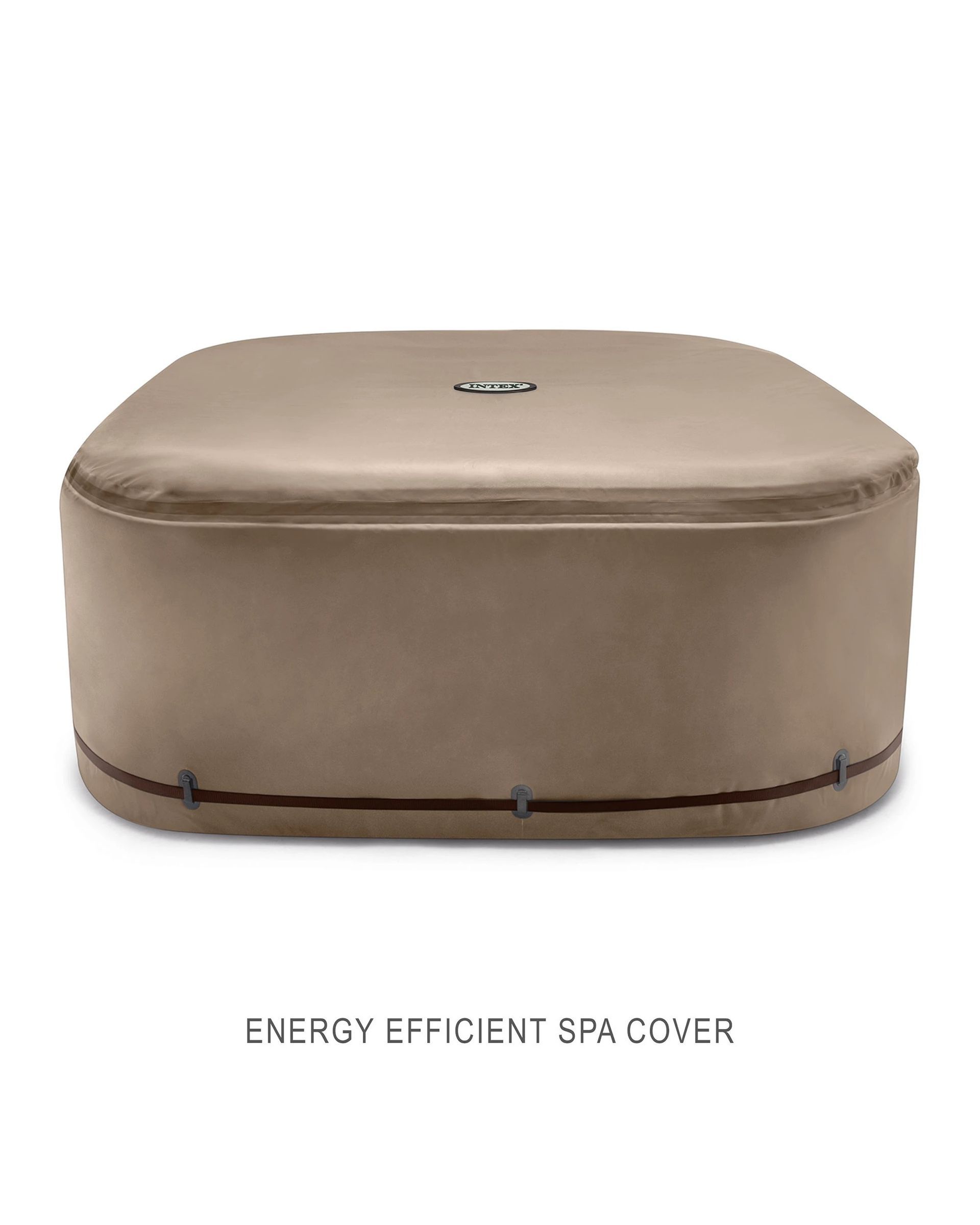 PureSpa Calacatta Square Jet and Bubble Deluxe Inflatable Spa Set - 4 Person