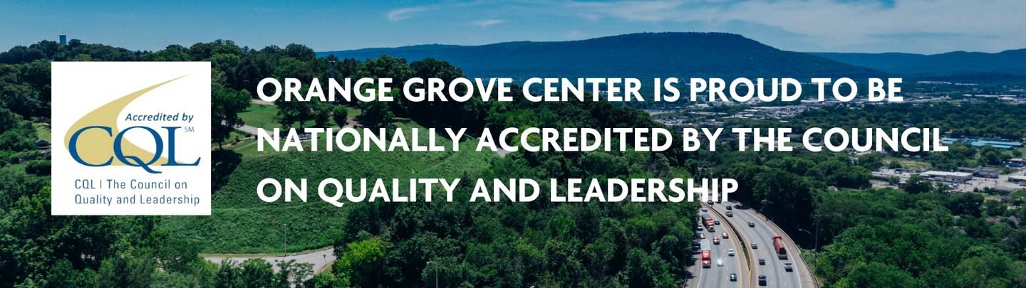 An image that says OGC is proud to be nationally accredited by CQL.