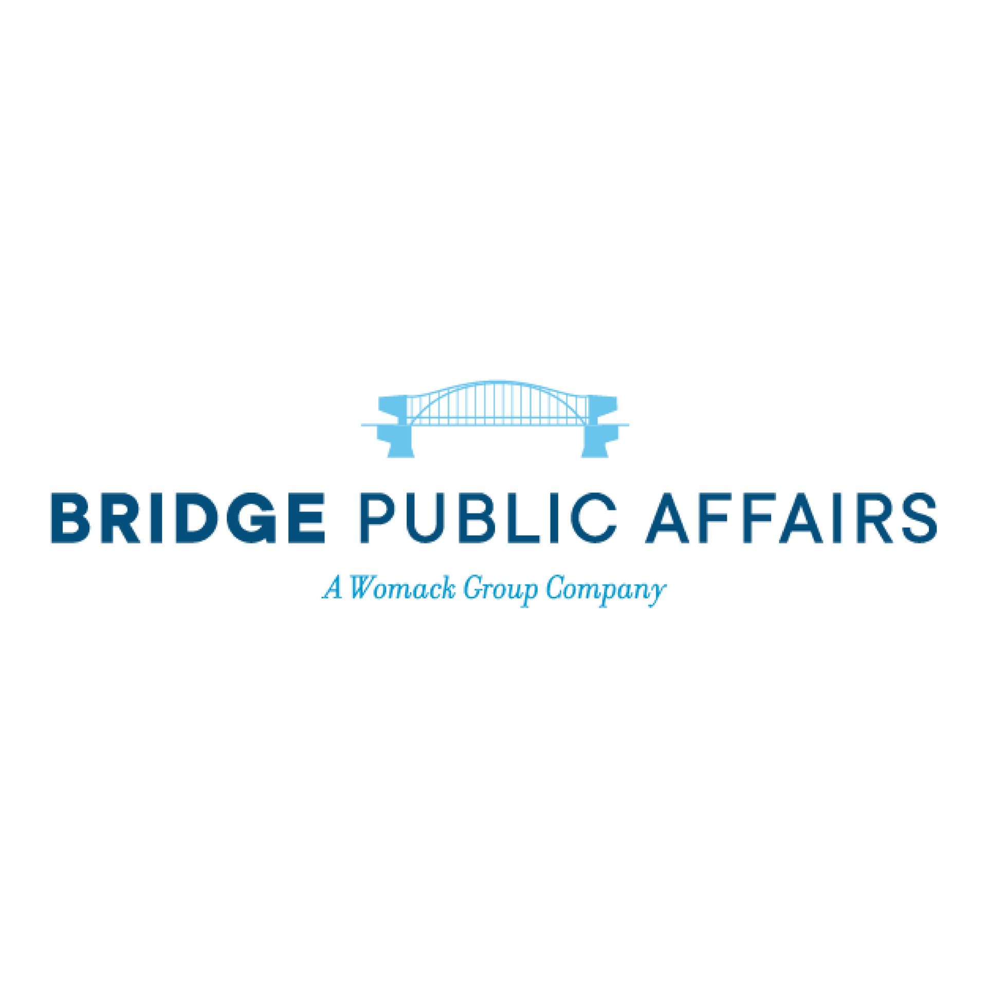 The logo of Bridge Public Affairs, a Womack Group Company.