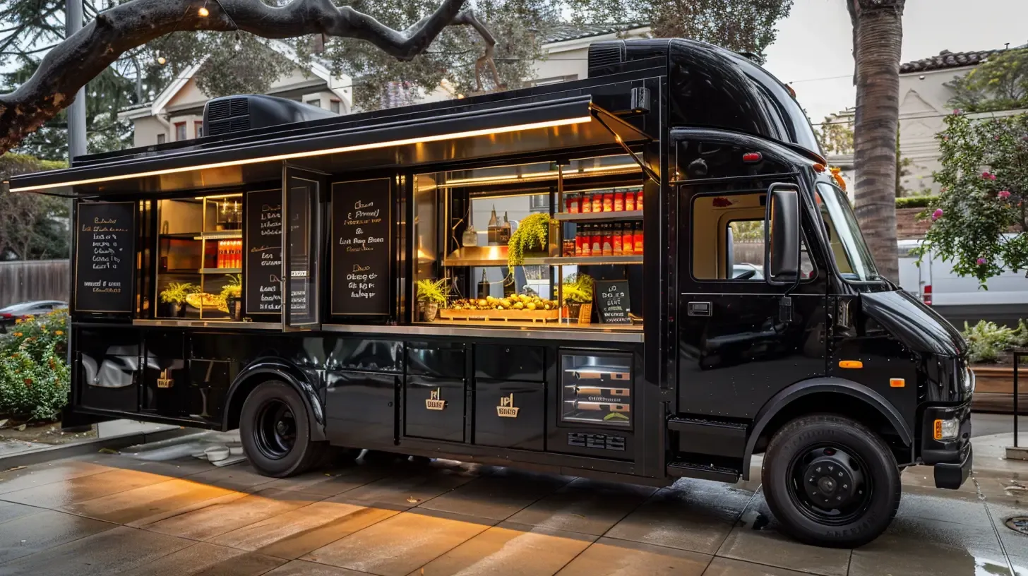 High end luxury food truck