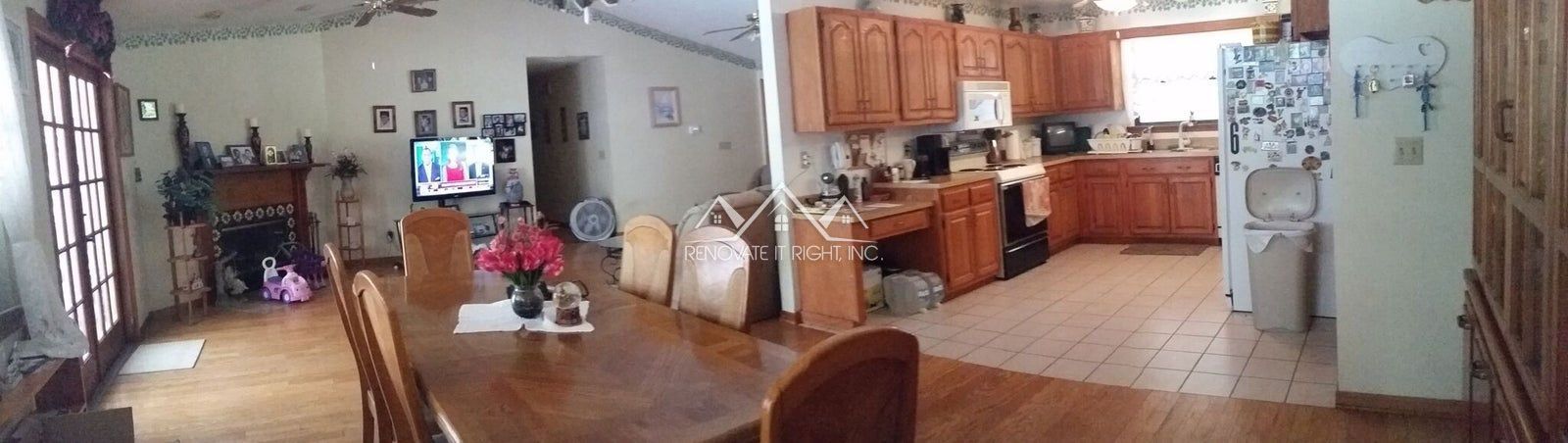 before living room renovation