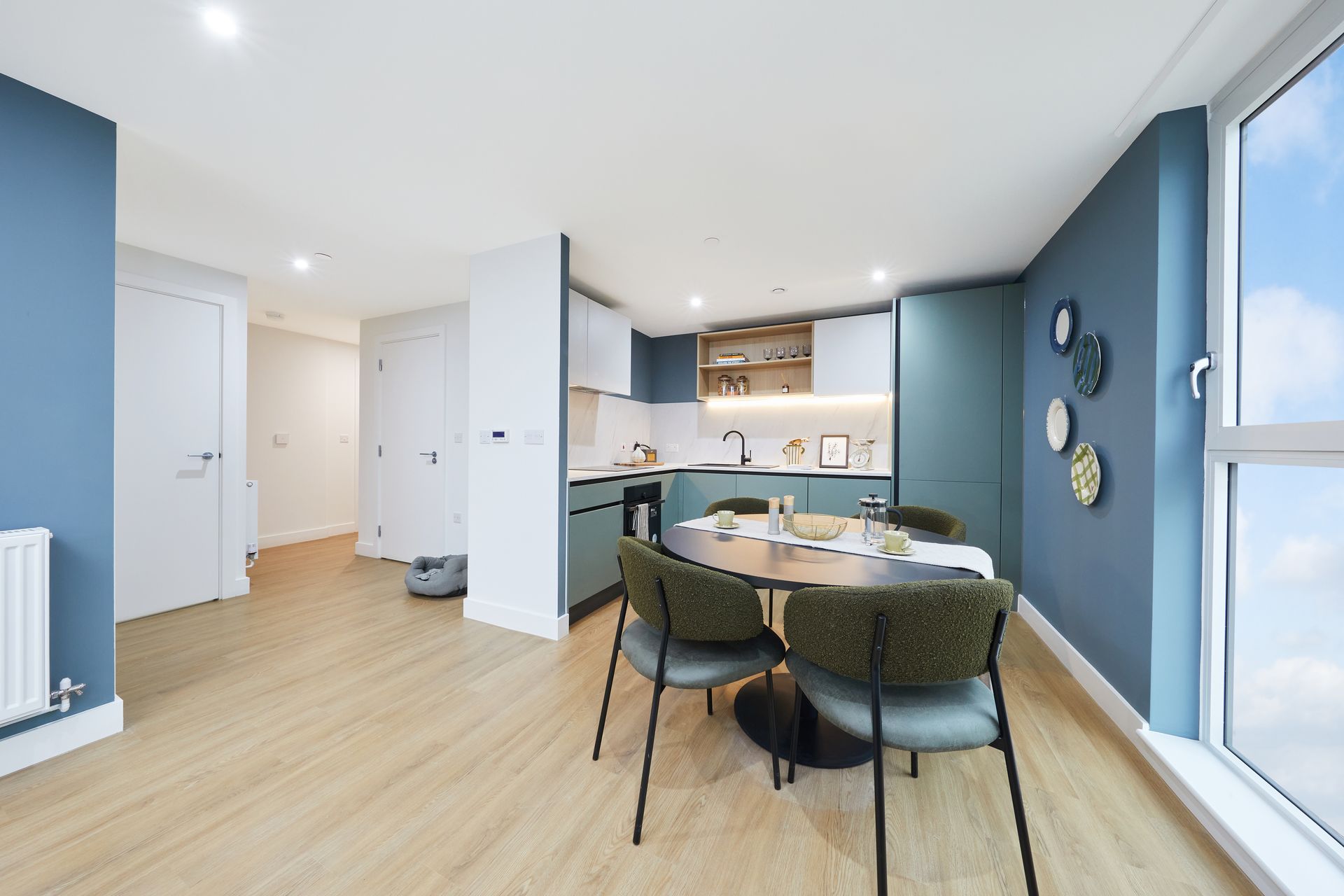 Dining area at Stafford Yard Bristol.