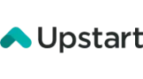 Upstart logo with teal icon and black wordmark on white background
