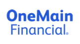 OneMain Financial logo in blue text on a white background