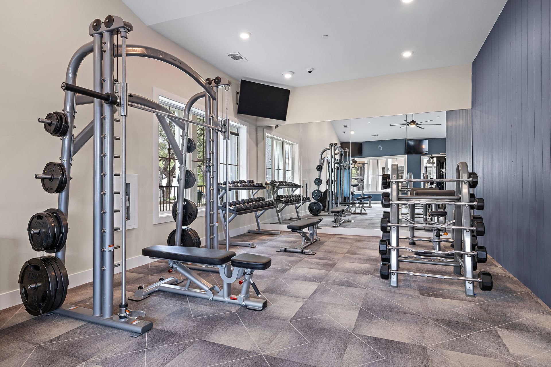 Cycling Studio at The Avery, which offers apartments in North Austin, TX.