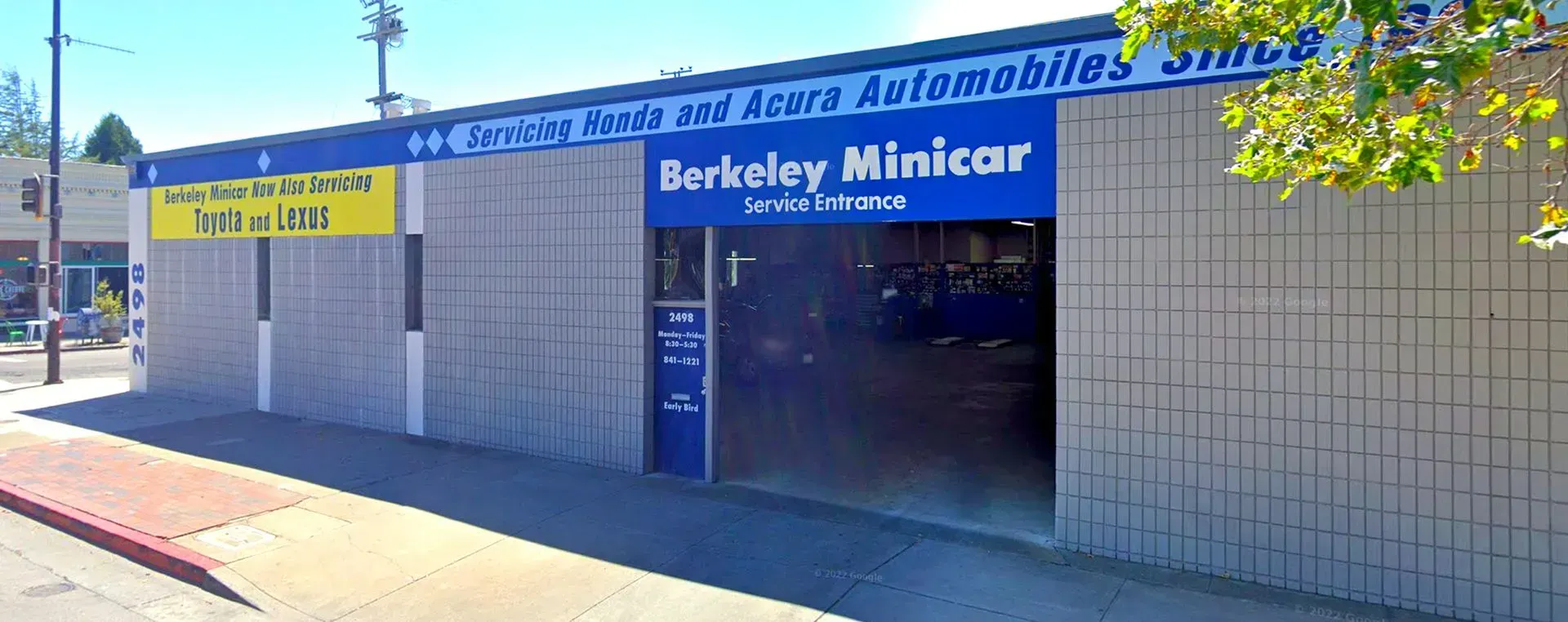 The front gate of our auto repair shop | Berkeley Minicar