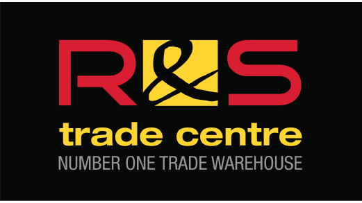 The logo for r & s trade centre number one trade warehouse