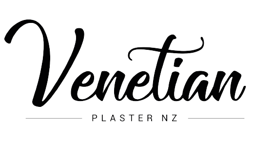 A black and white logo for venetian plaster nz.