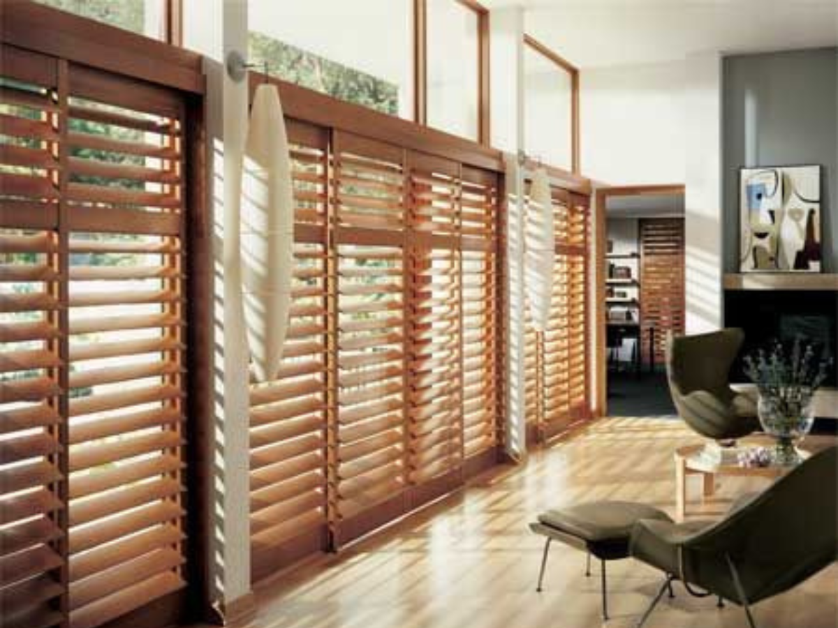 wooden blinds
