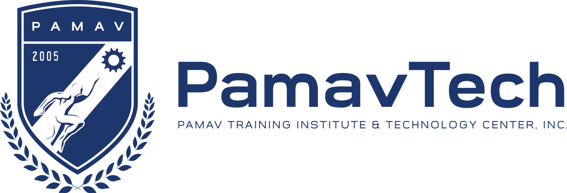 The logo for pamav tech training institute and technology center inc.