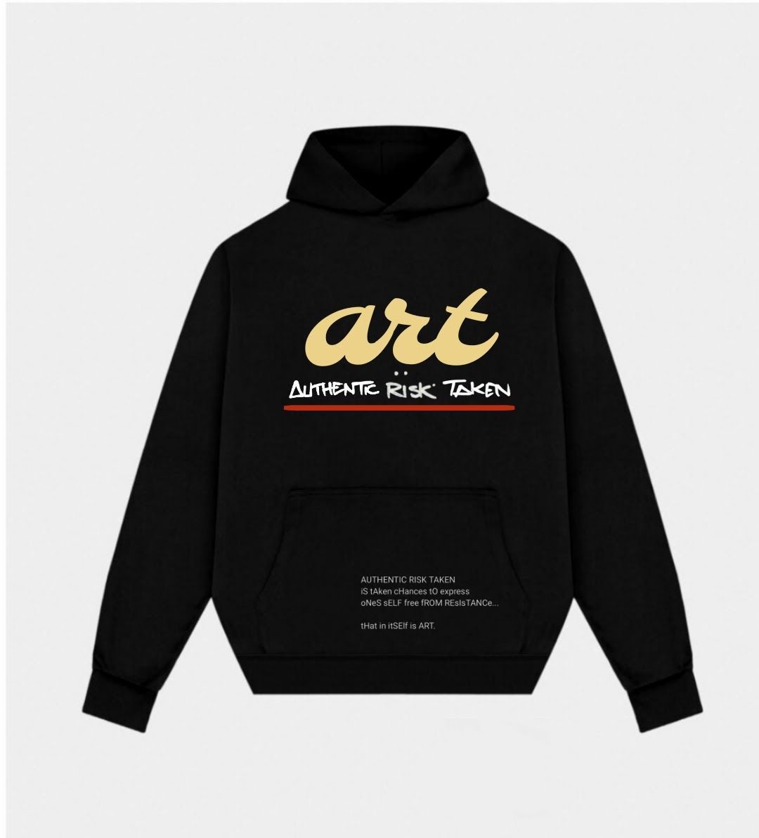 Black hoodie with 