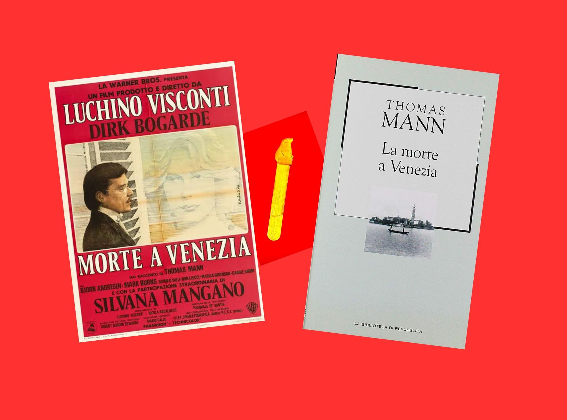 copertina libro edizione repubblica e locandina del film di visconti