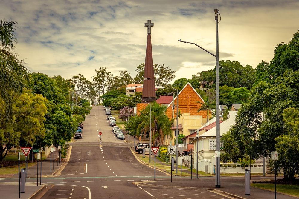 A Street With a Cross on the Top of It — Custom RV Creations in Ipswich, QLD