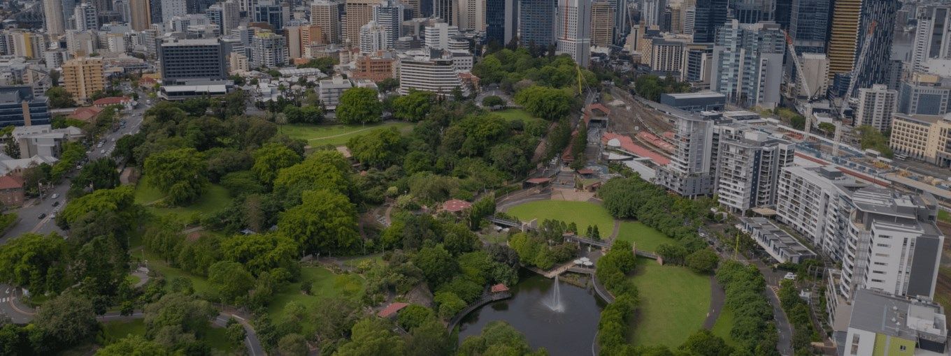 An Aerial View of a Park in the Middle of a City — Custom RV Creations in Sumner Park, QLD