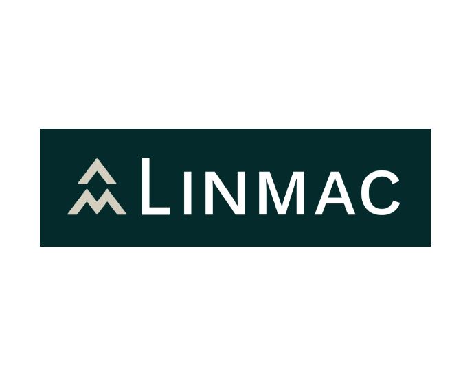 A Linmac logo on a white background.