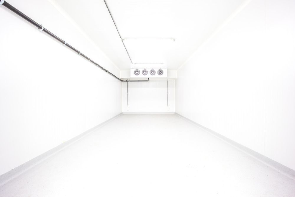 An Empty Cool Room — Gordon's Air Conditioning & Refrigeration Services in Caloundra, QLD