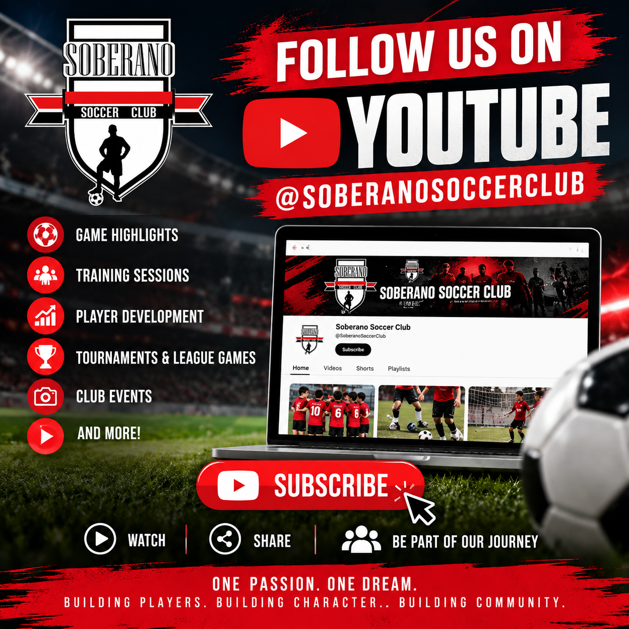Soberano Soccer Club YouTube youth soccer highlights