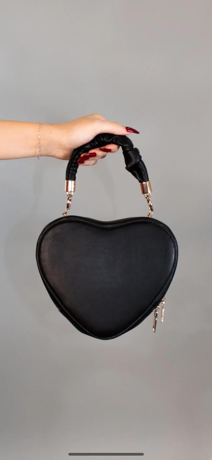 All love purse -black- red