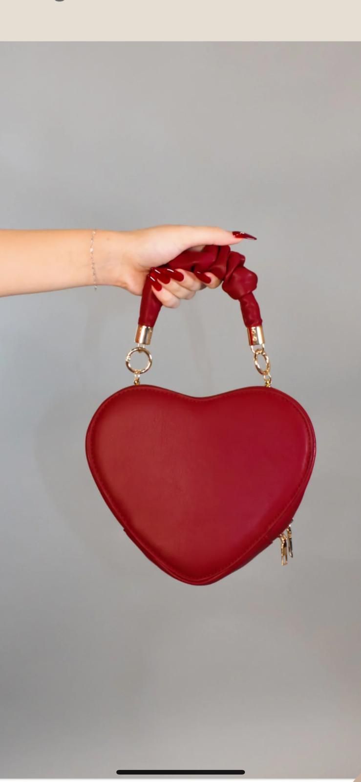 All love purse -black- red
