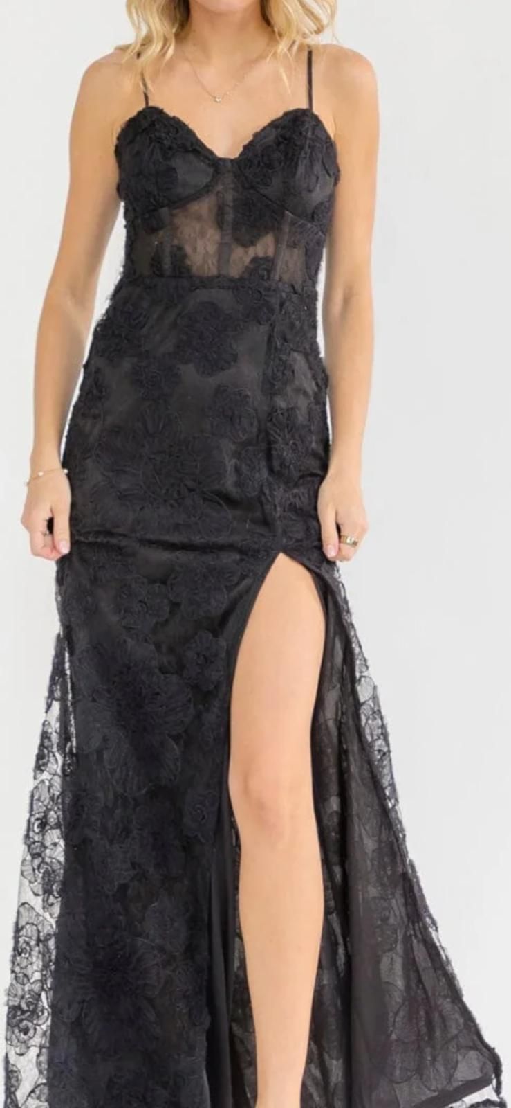 Women's sleeveless v neck floral mesh contrast bodycon maxi dress black