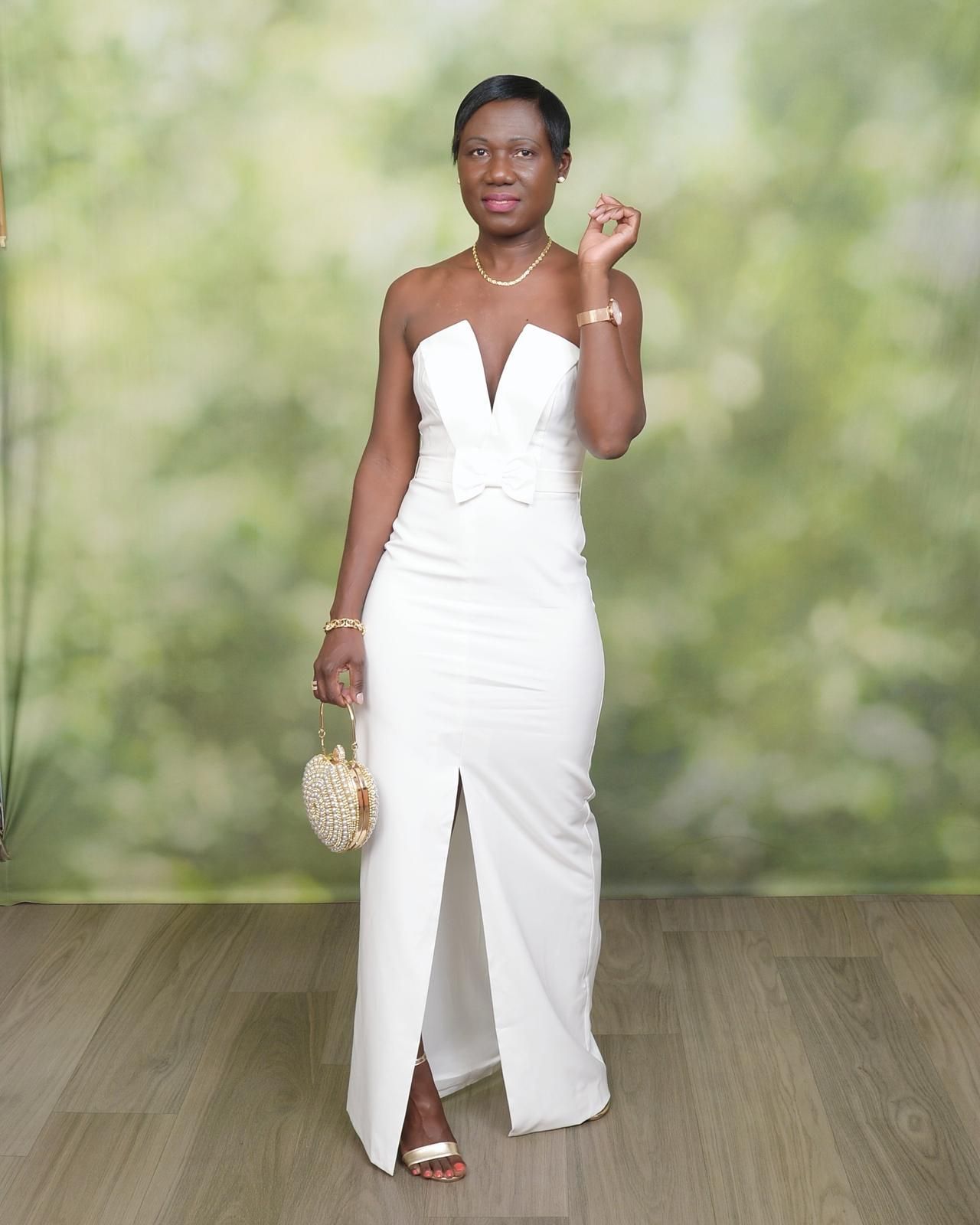 Impress me dress -white