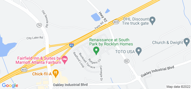 Map of business location