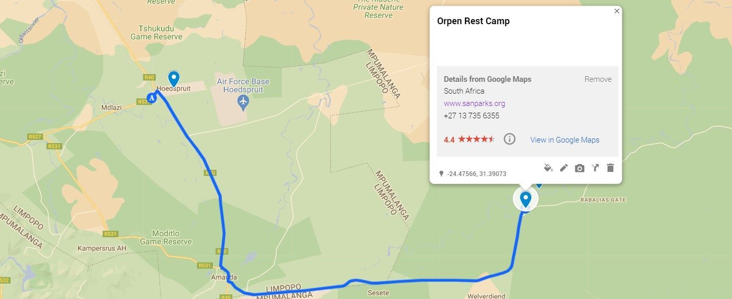 A map with a blue line going through it.