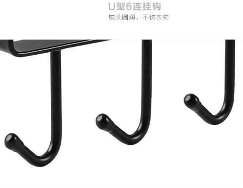 櫥下免釘六連掛架(1組4入)