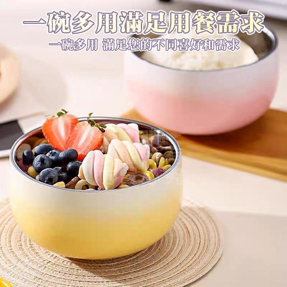 星空漸變隔熱碗(1組5入)