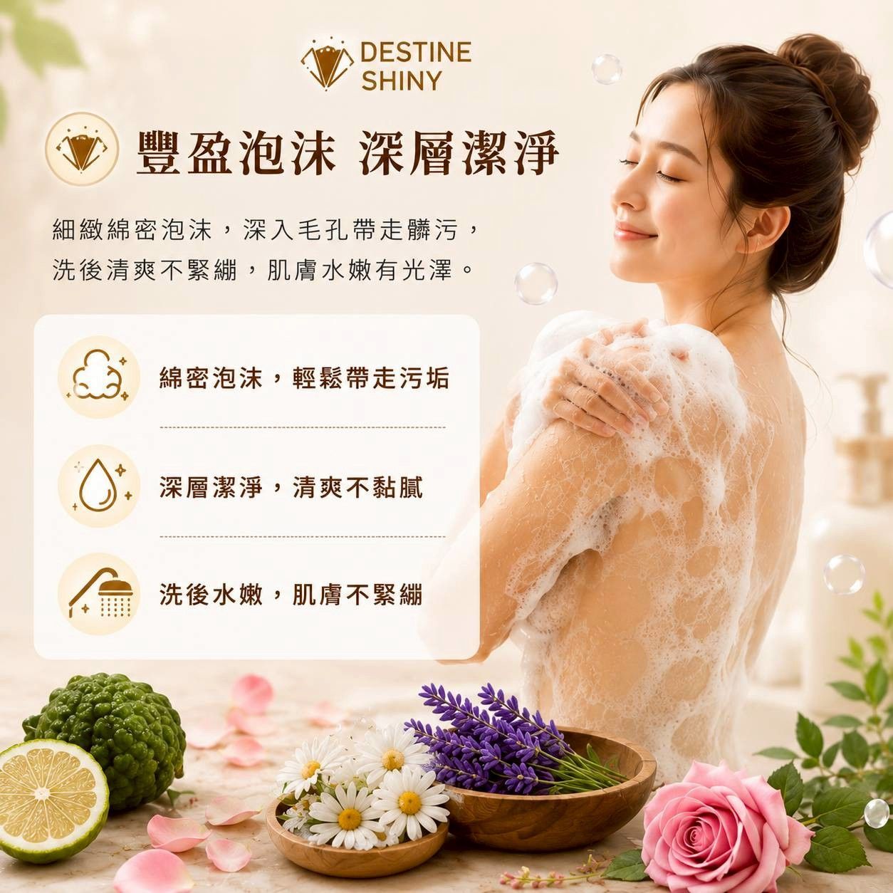 植萃香芬沐浴乳