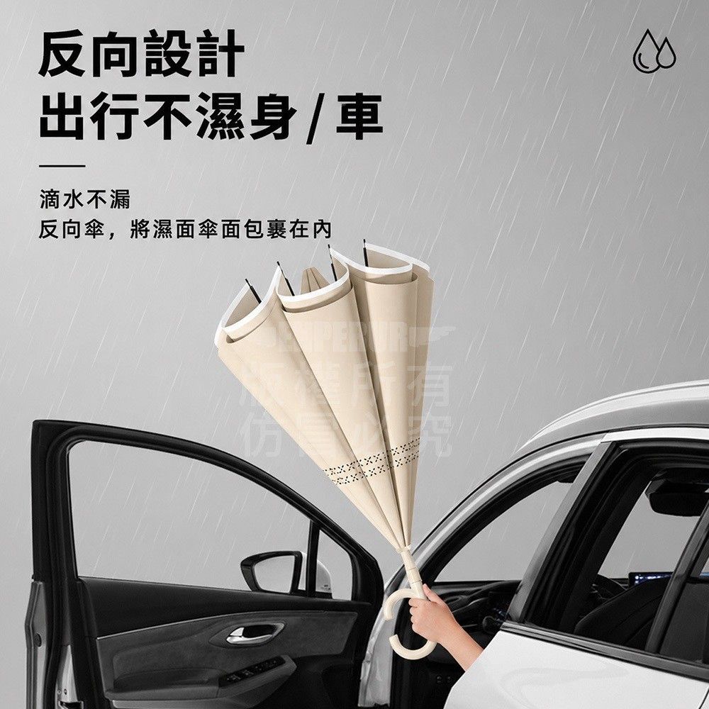 自動雙層反光反向傘