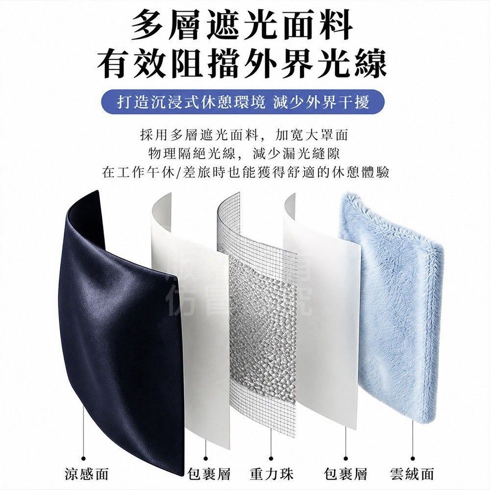 深擁好夢雙效體感重力眼罩