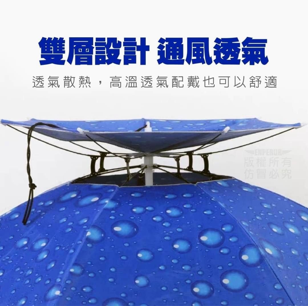 瞬開摺疊防曬傘帽